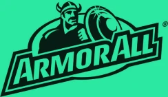 Armor All logo on a mint green background
